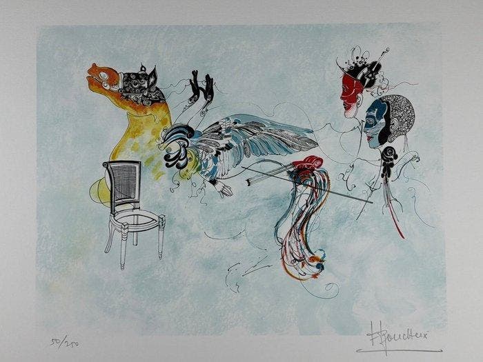 François Boucheix (1940) - Cheval Ailee, Antiek en Kunst, Antiek | Overige Antiek