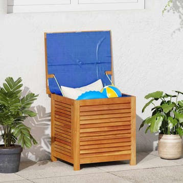 vidaXL Tuinbox met jaloezieën 60x50x56 cm massief acaciahout, Tuin en Terras, Verzenden, Nieuw