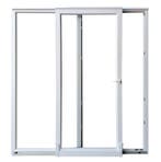 PVC kiepschuifpuien-kiep b250xh215 cm Antraciet R, Gevelraam of Ruit, Nieuw, Dubbelglas, 160 cm of meer