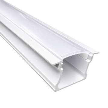 LED Strip Profiel Inbouw | 3 Meter uit één stuk | Wit | 16., Verzenden, Nieuw