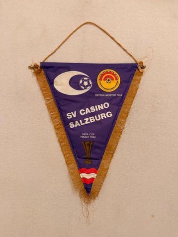 SV Casino Salzburg - UEFA Cup - 1994 - Vlag/wimpel, Nieuw
