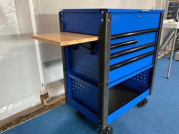 Gereedschapswagen Gereedschapskist 2 Lades 76x46x94cm, Bricolage & Construction, Ventilation & Extraction, Ophalen of Verzenden