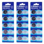 15x CR2032 Lithium 210mAh 3V 20x3.2mm, Verzenden, Nieuw