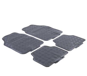 TAPIS EN CAOUTCHOUC UNIVERSEL NOIR (4 UNITÉS), Verzenden