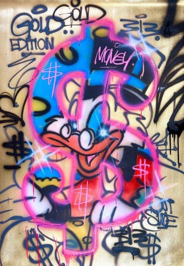 Outside313 - Scrooge Mc Duck - Gold Canvas - very rare
