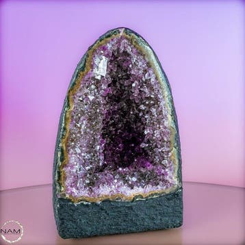 Géode daméthyste naturelle dUruguay – Pièce unique
