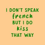 Homebound Tegeltje I dont speak french, Maison & Meubles, Accessoires pour la Maison | Tableaux à écrire & Proverbes, Ophalen of Verzenden