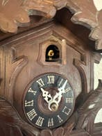 Pendule à coucou - Bois, Laiton - 1920-1930, Antiquités & Art