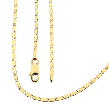 Gouden fantasieschakel ketting, Ophalen of Verzenden, Gebruikt, Goud, Goud