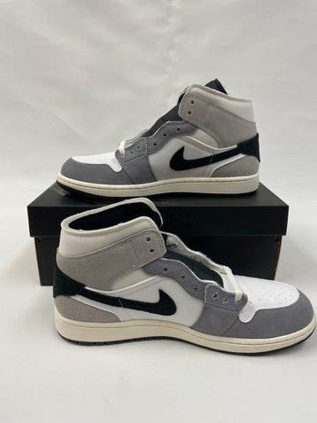 Nike - Air Jordan 1 Mid SE - Craft White Cement Grey Black -, Kleding | Heren, Nieuw