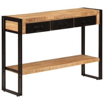 vidaXL Wandtafel 110x30x76 cm massief mangohout, Verzenden, Nieuw