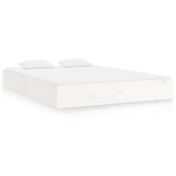 Bedframe wit 140x200cm | Retour deal | Sla je slag!, Maison & Meubles, Verzenden