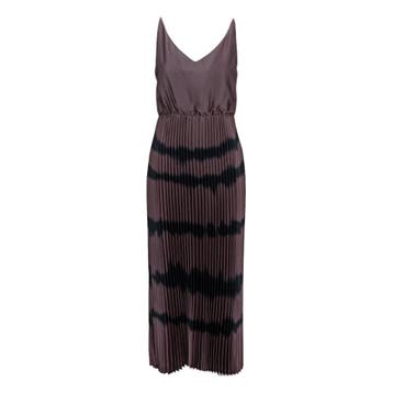 Frogbox • bruine geplooide jurk • 36, Kleding | Dames, Princess goes Hollywood, Bruin, Verzenden, Nieuw