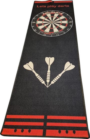 ABC Darts – Dartmat Antracite ROOD - 80 x 241 cm (Dart Mat, Sport en Fitness, Ophalen of Verzenden, Nieuw, Overige typen