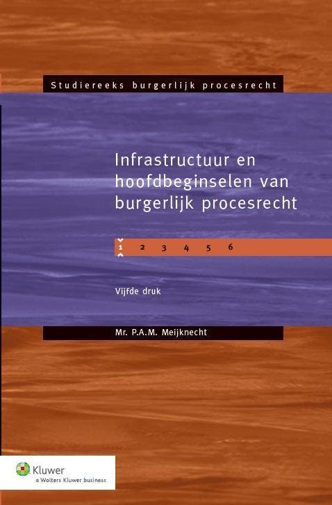 Infrastructuur en hoofdbeginselen van burgerlijk procesrecht, Livres, Science, Envoi