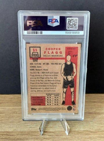 Topps Living Nba Cooper Flagg - PSA 10 Graded card