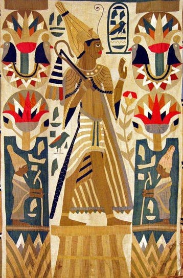 Decoratief ornament - Farao - Egypte - Paneel Khayamiya 1900, Antiquités & Art, Art | Art non-occidental