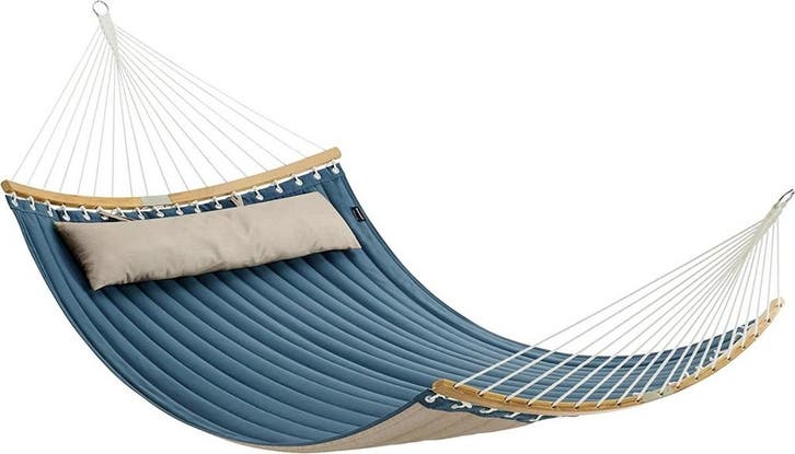 Hangmat - 2 personen - 140x200 cm - gewatteerd - bamboe -, Tuin en Terras, Tuinsets en Loungesets, Verzenden