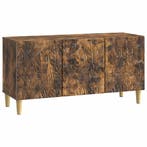vidaXL TV Kast 99 x 34,5 x 50 cm Gerookt eiken Bewerkt hout, Verzenden