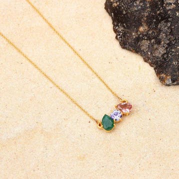 Halsketting - 14 karaat Geel goud - 2.04ct. tw. Smaragd -, Nieuw