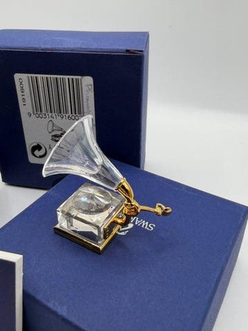 Swarovski - Beeldje - Crystal memories – gramophone gold