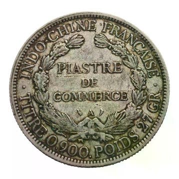 France. Indochina 1 Piastre de Commerce 1902 Paris (Sans