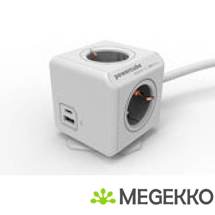 Allocacoc BN1030 Powercube stekkerdoos USB-A en USB-C, Computers en Software, Interne voedingen, Nieuw, Verzenden