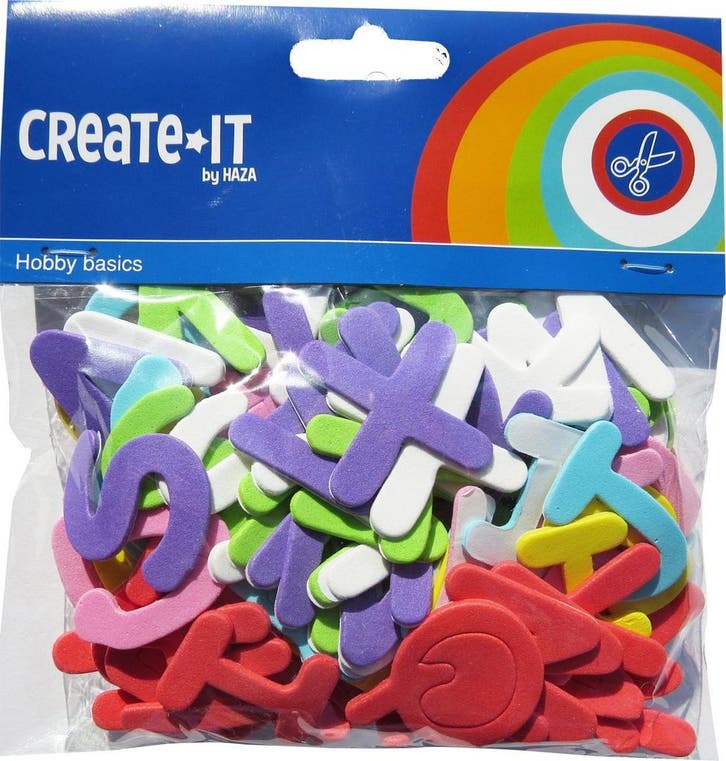 Foam Letters 104st, Hobby en Vrije tijd, Feestartikelen, Nieuw, Verzenden