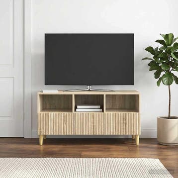 vidaXL TV Kast 102 x 34,5 x 50 cm Sonoma Eiken Bewerkt hout, Verzenden, Nieuw