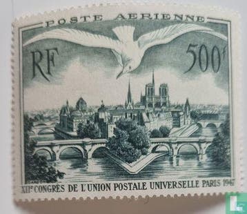 Frankrijk - 12e UPU congres - 1947, Verzenden