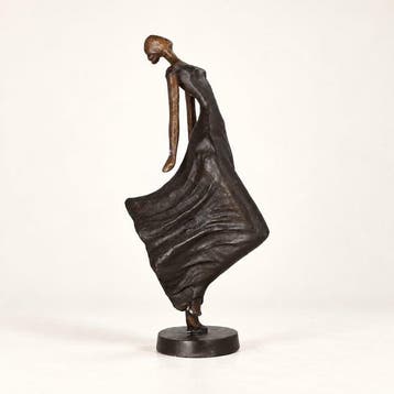 sculptuur, Modernist woman - 59 cm - Brons