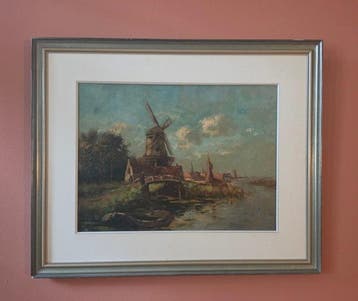 Cornelis Wouter Bouter Verschuur (1888-1966) - Riviergezicht, Antiquités & Art