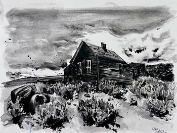 Virginie Rebull - Ruin ghost town house