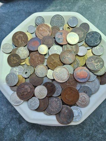 Frankrijk. Lot de monnaies, dont certaines en argent (Zonder