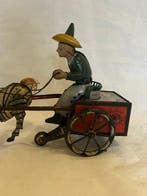 Lehmann - Blikken speelgoed - Zikra Zebra Cart, Unboxed -, Antiek en Kunst, Antiek | Speelgoed