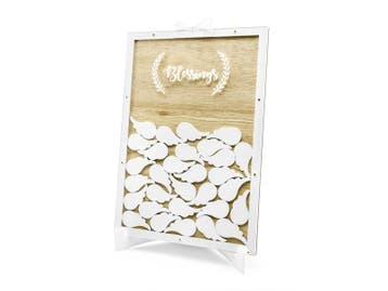 Houten Gastenboek Blessings 39,5cm, Verzenden