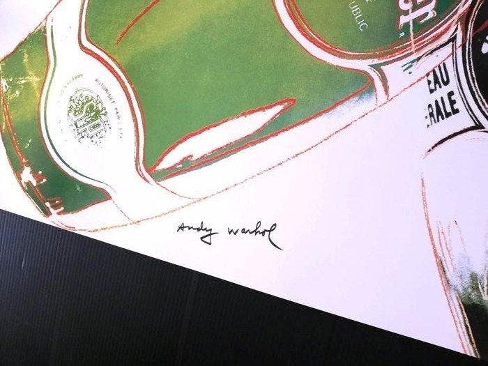 Andy Warhol - Perrier - Andy Warhol Blue and Green - Jaren, Antiquités & Art, Art | Dessins & Photographie