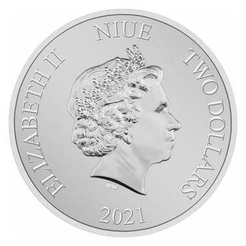 Niue. 2 Dollars 2021 1 oz $2 NZD Niue Silver Star Wars