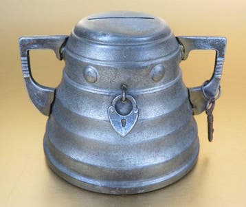 Jugendstil spaarpot - Spaarpot - Metaal