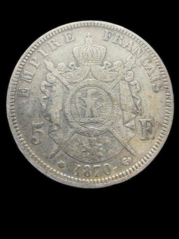 Frankrijk. Napoléon III. 5 Francs 1870-A, Paris (Zonder