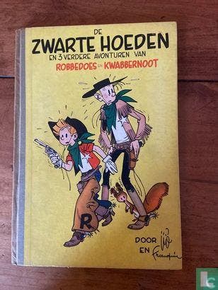 Robbedoes en Kwabbernoot - De Zwarte Hoeden - 1952, Boeken, Stripverhalen, Gelezen, Eén stripboek, Verzenden