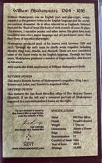 Niue. 2 Dollars 2014 Shakespeare Proof (Zonder