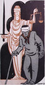 Spotprent over drama in Nieuwkoop (lijst optie, Lithos), Antiek en Kunst, Verzenden