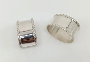Rond de serviette (2) - Argent 800