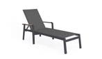 Suns Tutti ligbed matt royal grey/dark grey met teak, Nieuw