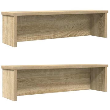 vidaXL Keukenrekken stapelbaar 2 st 60x15x16 cm sonoma, Verzenden