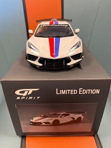 GT Spirit 1:18 - Model raceauto - Chevrolet Corvette C8, Nieuw