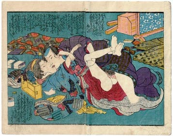 Utagawa Kuniyoshi - A Shunga Parody of the Forty-Seven Rnin