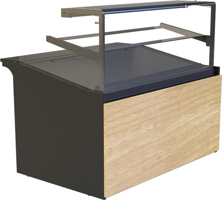 Neutrale Toonbank | 0.052kW | Zwart/Hout | LED |, Zakelijke goederen, Horeca | Keukenapparatuur, Nieuw in verpakking, Verzenden