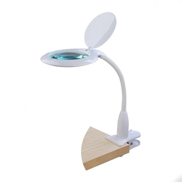 Loeplamp-125mm lens-5 dioptrie-dimbaar-tafelklem, Hobby en Vrije tijd, Vergrootglazen, Loepen en Loeplampen, Loeplamp, Nieuw, Verzenden